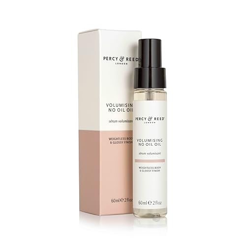 Percy & Reed Turn Up the Volume Volumising No Oil Oil - Lightweight Formula, Instant Hydration - Smoothing & Protecting. Adds Volume & Shine. Free From Sulphates & Parabens. Vegan Friendly - 60ml