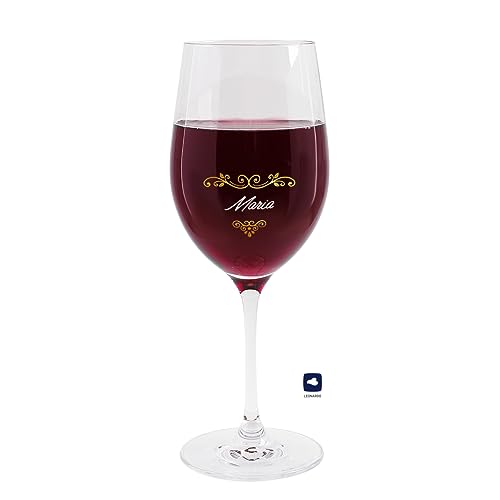 Herz & Heim® schönes Geschenk für die Frau Weinglas mit Personalisierung...