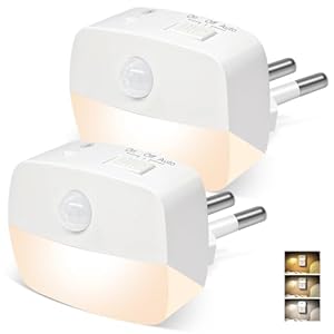 AmmToo ZN01 Nachtlicht Steckdose 2 Stück