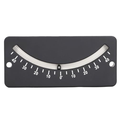 Tube Clinometer, Handlebar Slope Meter for Monitoring Inclination -40 to 40 Degree with Clear Ball in Damping Liquid, Compact and Lightweight Design, ABS Shell