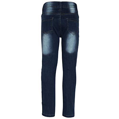 A2Z Kids Girls Stretchy Jeans Designer Rose Embroidered Denim Pants Trousers Jegging2