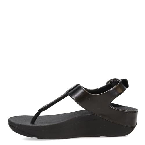 FitFlop Women's Fino Crystal-Mix T-Strap Sandals Wedge3