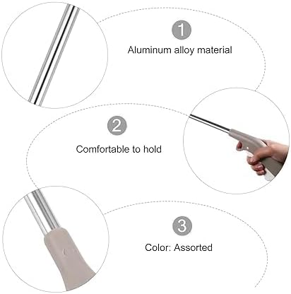 Grabber Reacher Long Handy Tools, Trash Picker Litter Picker, Stainless Steel Trash Foldable Garbage Pick Up Tool, Grabber Gripper Reaching Cleaning Tool for Garden, Picnic (Grey)