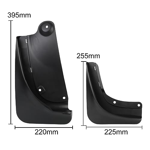 Guardabarros trasero y delantero para Tesla Model Y: kit de 4 piezas 2