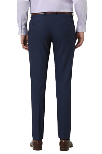 Image of Van Heusen Mid Rise Solid Formal Trouser for Men|Slim Fit |Plain Formal Pants