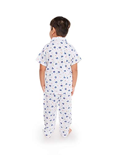 Image of Fuzzy Bear Baby Boy's Cotton Printed Night Suit Set Pack of 1