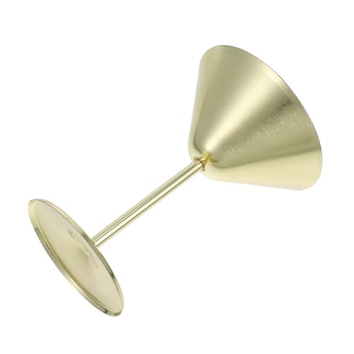 PRETYZOOM Stainless Steel Martini Goblet Elegant Polished Cocktail Cup for Parties and Home Bars Unique Design for Serving Red Wine and Cocktails Versatile Drinking Vessel