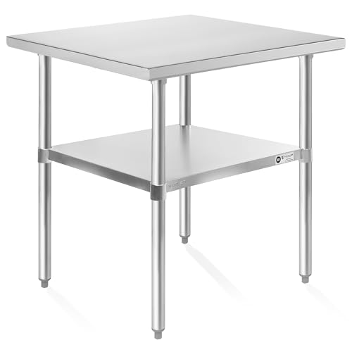Stainless Steel Prep Table 24 x 30 in with Undershelf