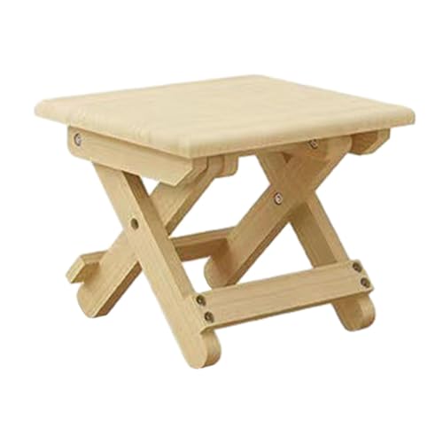 Yiju Folding Wooden Chair for Outdoor Activities 24x20x20cm with Crossbar Support, 1 Piece