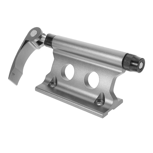 Hemoton Mountain Bike Fork Mount Quick Release Holder Silver Bike Block for Storage Transportation Versatile Vertical Horizontal Mounting Compatible with Truck Tool Box