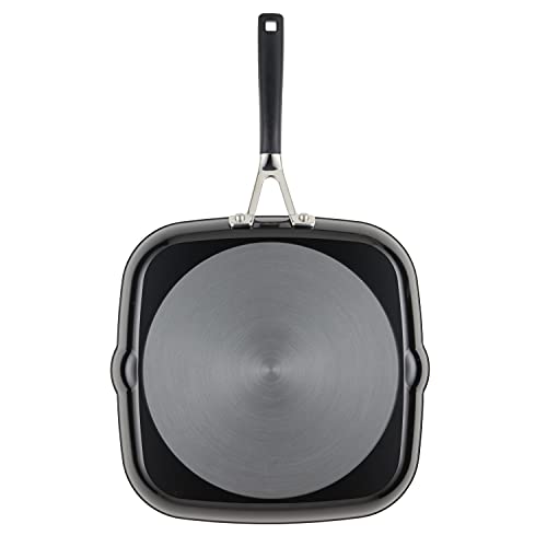 KitchenAid 84808 Hard Anodized Nonstick Square Grill Pan/Griddle with Pour Spouts, 11.25 Inch - Onyx Black - image 7