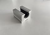 ONLISUM 4 X SBR12UU Linear Carriage Bearing Blocks for SBR12 Linear Guide Rail (Hole Diameter: 12 mm) transmissions for Machines DIY CNC