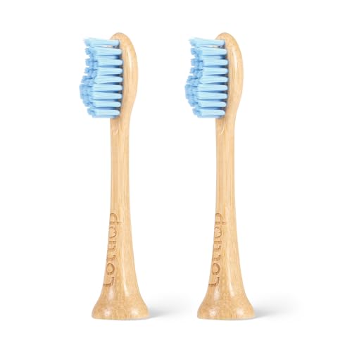 Bamboo Electric Toothbrush Replacement Heads (Light Blue)