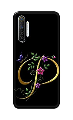 Image of Printed Hard Back Cover Case for Realme XT | Realme X2 | Oppo K5 Back Cover (Alphabet P) -1803