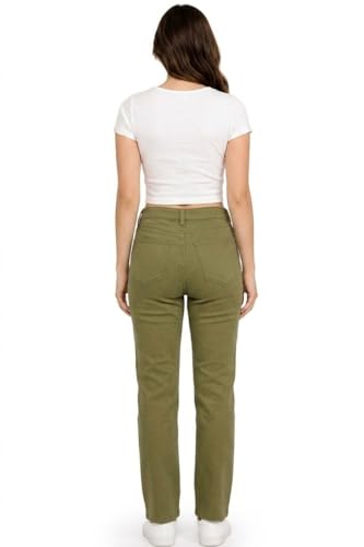 Image of Women Jeans Wide Leg High Waist Straight Fit Casual Pants - Everyday Comfort & Trend Style