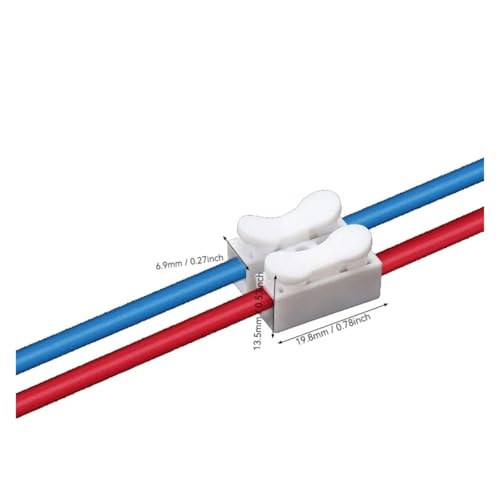 Conector de cable sin tornillo y bloque de terminales con abrazadera de resorte 20Uds 5