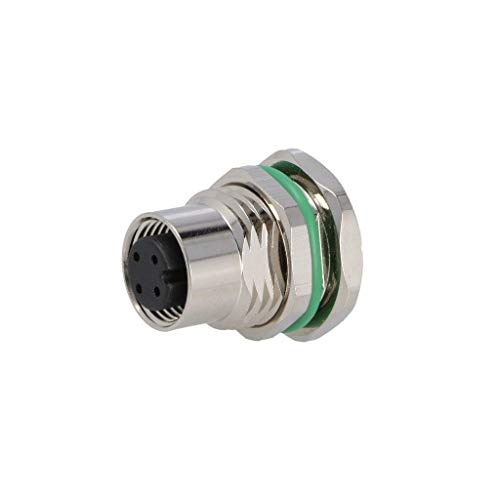 Socle M12 femelle THT broches dorées codage A PXMBNI12RPF04APCM16