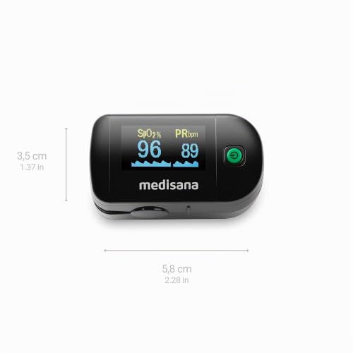 Medisana PM 100 Pulsoximeter, Fingeroximeter zur Messung von Puls & SpO2 – Ansicht 2