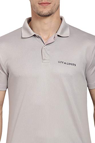 Image of OFF LIMITS Men CORE Polo Lt Grey Polo Tshirt