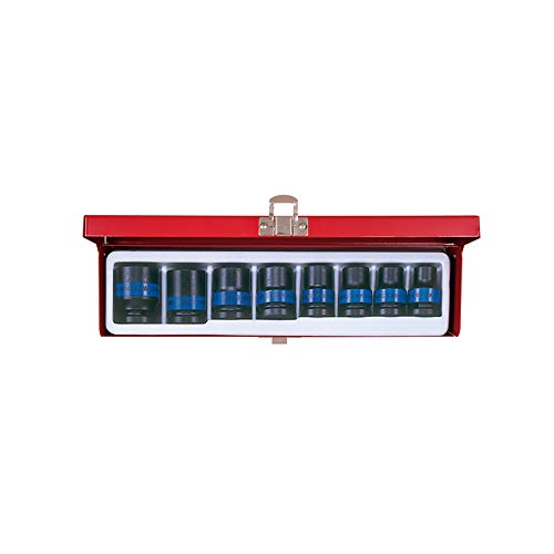 Coffret douilles à choc métrique 1/2 8 pièces KING TONY 4408MP pour clé à choc
