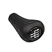 Viviance Pommeau de levier de vitesses compatible avec BMW Série 1 3 5 6 E30 E32 E34 E36 E38 E39 E46 E53 E60 E63 E83 E84 E87 E90 E91 E92 F30 Z5 M3 M4 M5 - 5 vitesses en cuir noir
