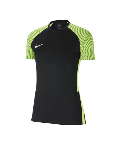 Image of Nike Women's Dri-FIT Strike II Short Sleeve Jersey, Black/Volt/White, XS