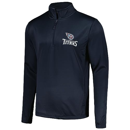 Image of Dunbrooke Men's Royal Buffalo Bills All-Star Tech Quarter-Zip Top