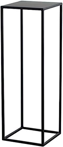 鉄アートフラワーポットホルダー 花台 園芸ラック フラワーラック おしゃれサイドテーブル プランターラック 簡易テーブル 小型テーブルこんじき 屋内植物コンテナ棚 観葉植物 鉢植え 盆栽 玄関 省スペース (80*27cm,黒い)