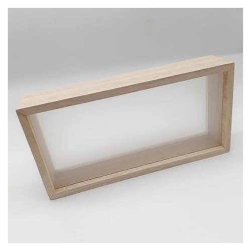 Marco tipo Shadow Box de madera 2 piezas para flores secas color 2 7