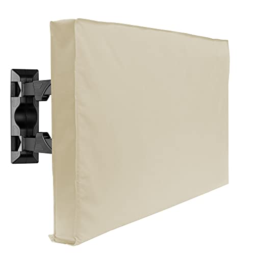 Best Deal Outdoor TV Cover - 65 Model for 63 - 67 Flat Screens - Slim Fit - Weatherproof Weather Dust Resistant Television Protector - Tan Exclusive Discount 60% Price Outdoor TV Cover - 65 Model for 63 - 67 Flat Screens - Slim Fit - Weatherproof Weather Dust Resistant Television Protector - Tan