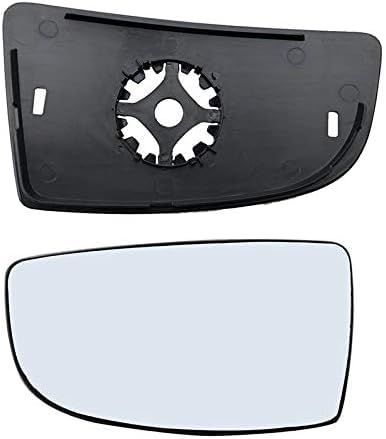 Driver Left Side Mirror Replacement Lower Glass with Plate fit Ford Transit 150 250 350 from 2015-Onward