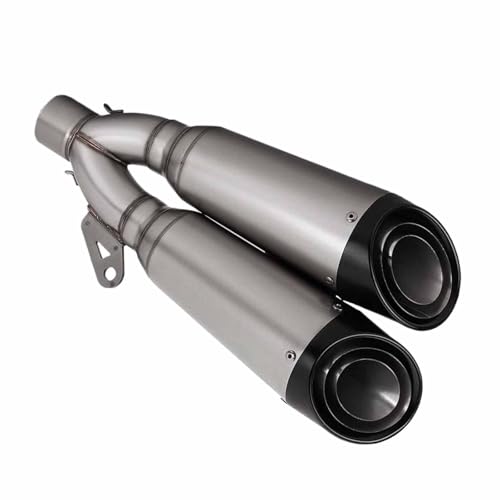 Tuyau d'échappement universel moto double silencieux au design modifié pour Kawasaki Z900