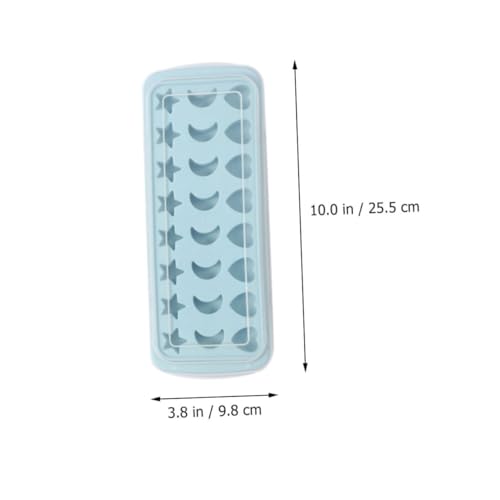 Molde de cubitos de hielo DECHOUS con tapa y 24 cavidades miniatura 2
