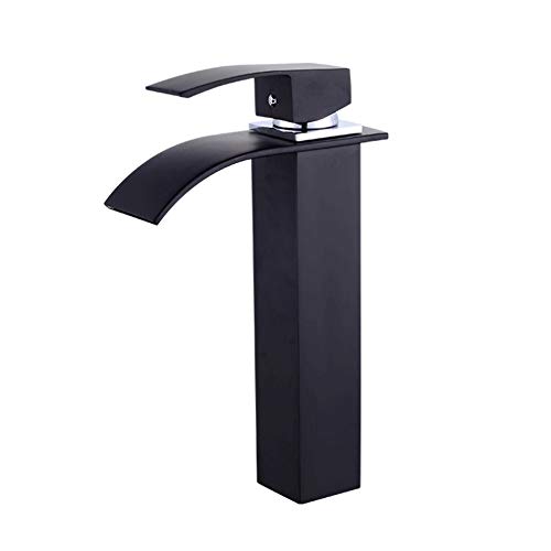 Robinet noir élevé eau chaude froide multifonction pour shampooing cuisine et salle de bain
