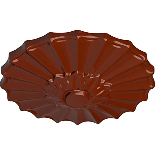 Image of 9 inchOD x 1 3 /8 inchP Shakuras Ceiling Medallion (Fits Canopies up to 1 3 /8 inch), Hand-Painted FireBrick