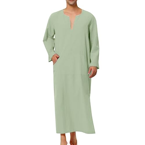 Thobe musulman vert XL : fini les vêtements de nuit serrés avec ce qamis ample