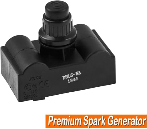 Image of BBQ Future Universal 5 Spark Generator Push Button Switch Electric Igniter Fit Grills with Up to 4 Main Burners Plus A Side Burner -Char-Broil Surefire Ignition Systems and Other