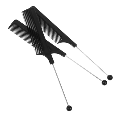 Ipetboom 3 Piezas Peine de Punta Puntiaguda para Mujer Peines de Estilista para Peluqueros Herramienta de Peluquería para Raya
