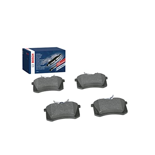 Bosch BP1295 - Pastillas de Freno para Coche Eje Trasero - Calidad Bosch - Reducción de Ruido y Polvo - Certificación ECE-R90 - Sin Cobre - 1 Juego de 4 Pastillas