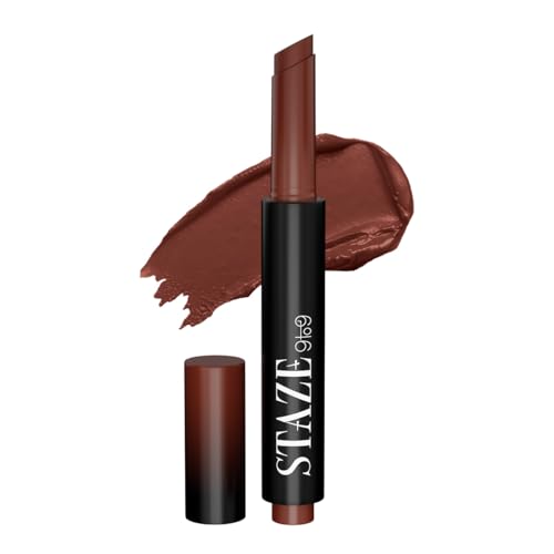 Image of Staze Y.U.M.M.Y Lip Gloss Balm | 3-in-1 Gloss + Tint + Balm | High-Shine Glossy Finish | With SPF 15 | Non-sticky Formula with Hyaluronic Acid & Shea Butter | 05 Double Espresso | 2g