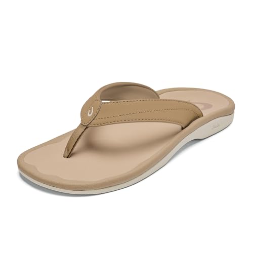 Image of OLUKAI Ohana Women's Sandals, Water Resistant Flip Flops with Arch Support, Lightweight Comfort for Beach & Travel, Enhanced Traction for Wet Surfaces