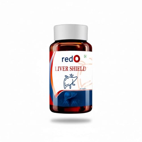 redO Liver Shield – Liver Detox & Support Supplement with Milk Thistle & Herbal Extracts | Supports Healthy Liver Function, Digestion & Metabolism | Veg Capsules for Men & Women | 30 Capsules (30 Days Supply)