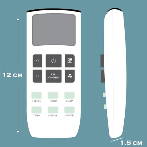 Image of BLACKSHEEP Compatible with GODREJ AC Remote for 1, 1.5, 2 ton Split /Window Air Conditioner, Remote with Timer, Swing, and Mode Functions - Please Match The Original Remote - AC 307