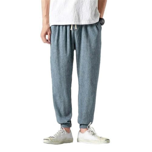 Pantalon sarouel homme léger style chinois et décontracté couleur unie