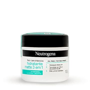 Neutrogena Hidratante Facial Matte 3 em 1 Face Care Intensive, 100g