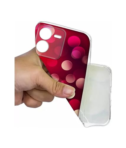 Image of 3D Circles Design Printed Silicon Soft TPU Back Case Cover for iQOO Z9 5G, Multi