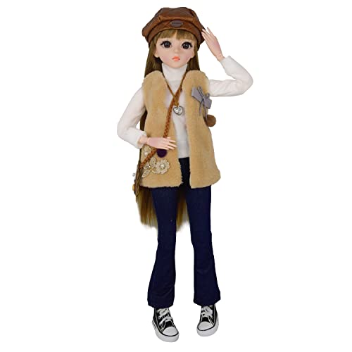 Product Deal Proudoll 1/3 BJD Doll 60cm 24in SD Ball Jointed Dolls Daily Outfits Suit Wig Clothes Shoes Free to Change DIY Girl Gift (Doll + Full Accessories, Camel-EL) Product Deal Proudoll 1/3 BJD Doll 60cm 24in SD Ball Jointed Dolls Daily Outfits Suit Wig Clothes Shoes Free to Change DIY Girl Gift (Doll + Full Accessories, Camel-EL)