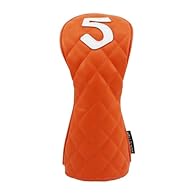 【Premium Material】: This golf club head cover is made from high quality PU leather, offering waterproof, reliable, and anti cut properties to provide the best protection for your golf club. 【Design】: The golf wood head cover protector effectively red...