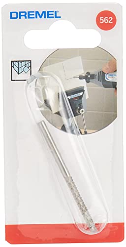 Dremel 562 Broca espiral multiuso, accesorio para herramientas rotativas con un diámetro de corte de 3,2 mm para cortar azulejos de pared