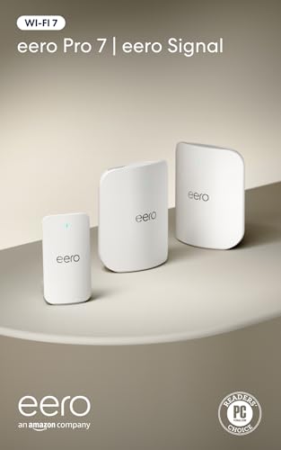 Image of Amazon eero Pro 7 (2-pack) with Amazon eero Signal 4G LTE cellular backup for eero systems